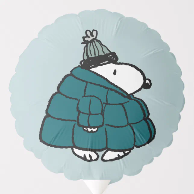 Peanuts | Snoopy Winter Puffer Jacket Balloon | Zazzle