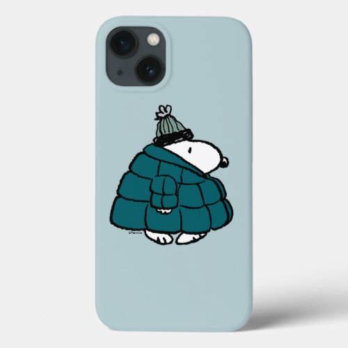Peanuts  Snoopy Winter Puffer Jacket iPhone 13 Case
