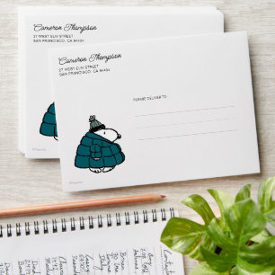Peanuts   Snoopy Winter Puffer Jacket Envelope