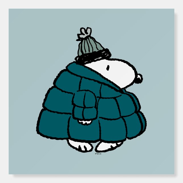 Peanuts | Snoopy Winter Puffer Jacket Foam Board (Front)