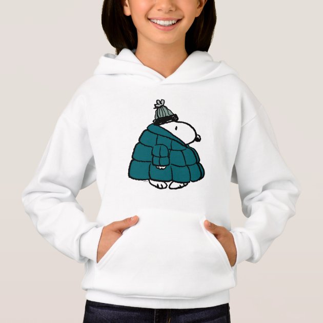 Peanuts | Snoopy Winter Puffer Jacket Hoodie | Zazzle