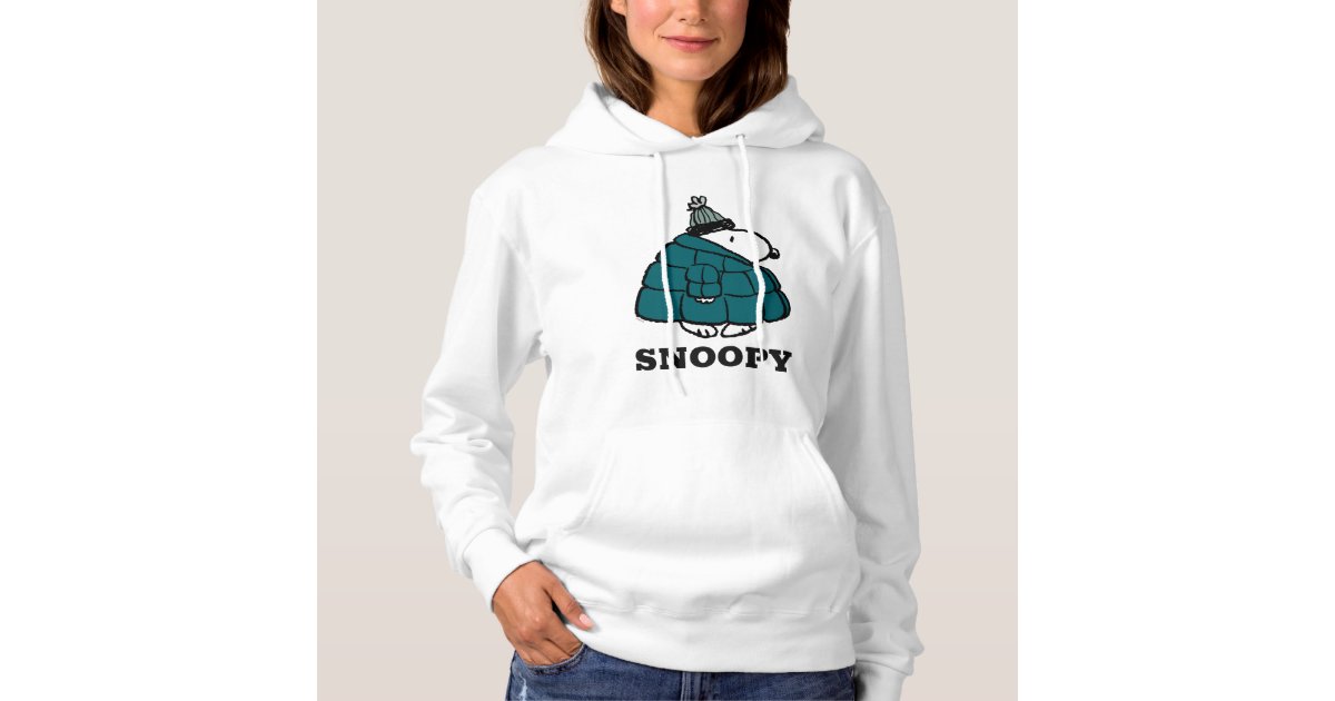 Peanuts | Snoopy Winter Puffer Jacket Hoodie | Zazzle