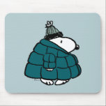 Peanuts | Snoopy Winter Puffer Jacket Mouse Pad<br><div class="desc">Check out this fun Peanuts design featuring Snoopy.</div>