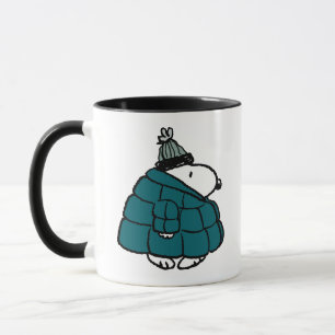 Peanuts   Snoopy Winter Puffer Jacket Mug