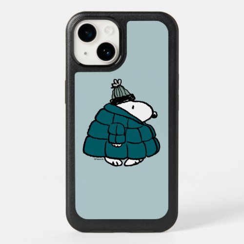 Peanuts  Snoopy Winter Puffer Jacket OtterBox iPhone 14 Case