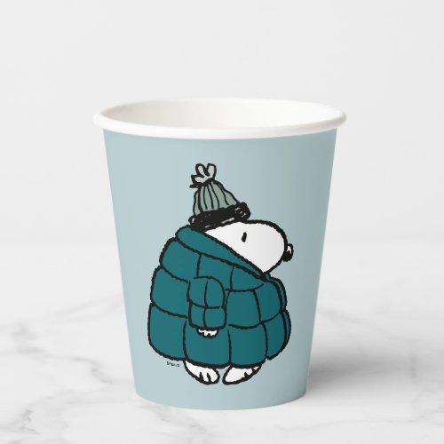 Peanuts  Snoopy Winter Puffer Jacket Paper Cups