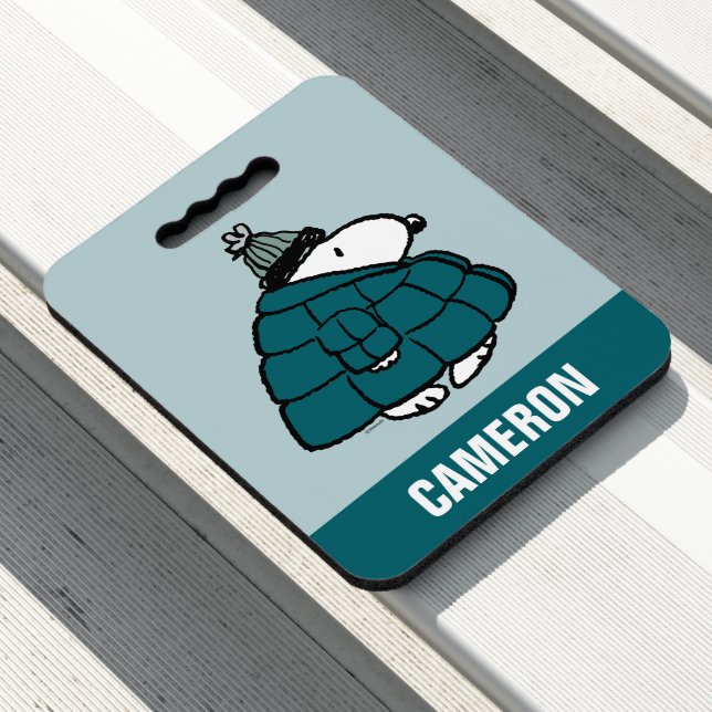 Peanuts | Snoopy Winter Puffer Jacket Seat Cushion (In Situ)