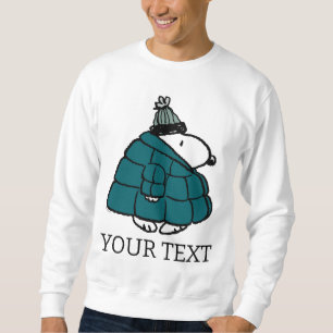 Peanuts Snoopy Winter Puffer Jacket Sweatshirt