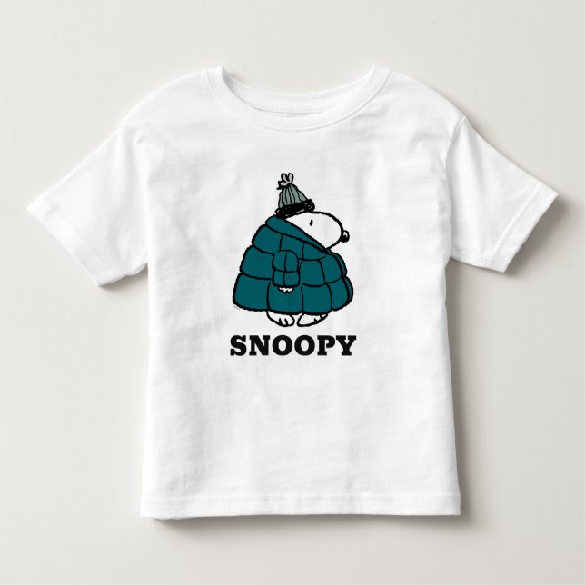 Peanuts | Snoopy Winter Puffer Jacket Toddler T-shirt (Front)