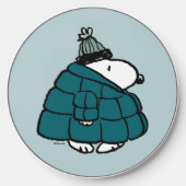 Peanuts | Snoopy Winter Puffer Jacket Wireless Charger (Front)