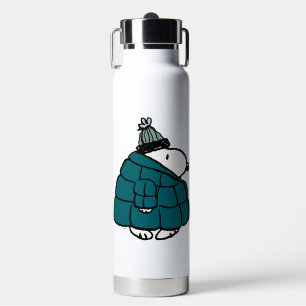 Peanuts Snoopy Winter Puffy Jacket Water Bottle
