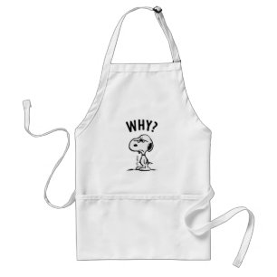 Peanuts   Snoopy Wonders Why? Adult Apron