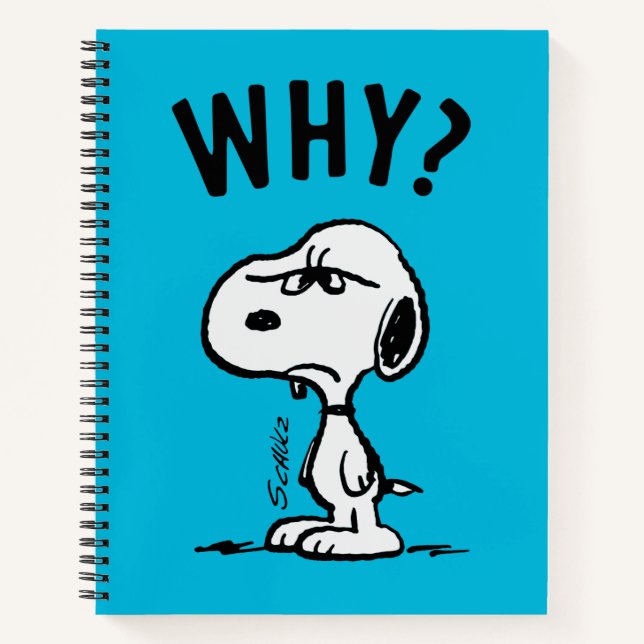 Peanuts | Snoopy Wonders Why? Notebook (Front)