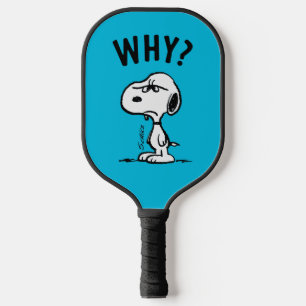 Peanuts Snoopy Wonders Why? Pickleball Paddle
