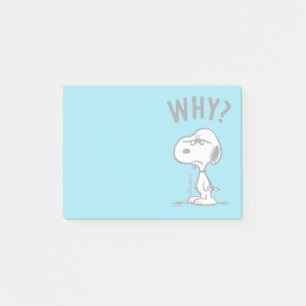Peanuts Snoopy Wonders Why? Post-it Notes