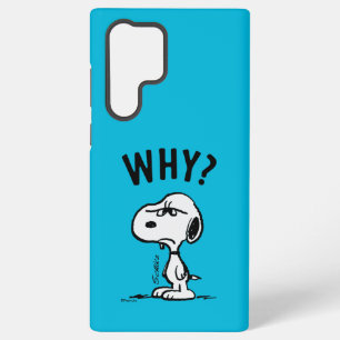 Peanuts   Snoopy Wonders Why? Samsung Galaxy S22 Ultra Case