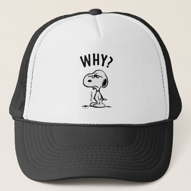 Peanuts | Snoopy Wonders Why? Trucker Hat (Front)