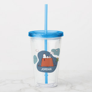 Peanuts Snoopy & Woodstock Add Your Name Acrylic Tumbler