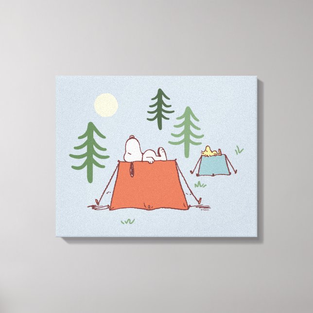 Peanuts | Snoopy & Woodstock | Add Your Name Canvas Print (Front)