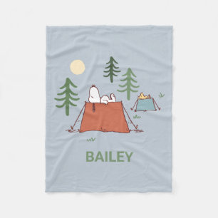 Peanuts Snoopy & Woodstock Add Your Name Fleece Blanket