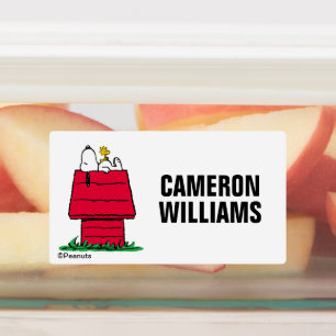 Peanuts Snoopy & Woodstock Add Your Name Kids' Labels