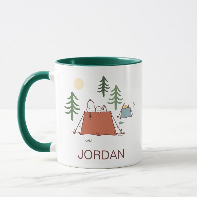 Peanuts | Snoopy & Woodstock | Add Your Name Mug (Left)