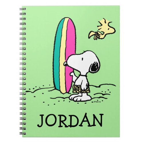 Peanuts  Snoopy  Woodstock  Add Your Name Notebook