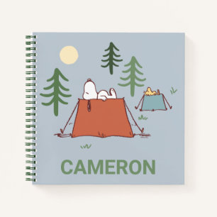 Peanuts Snoopy & Woodstock Add Your Name Notebook