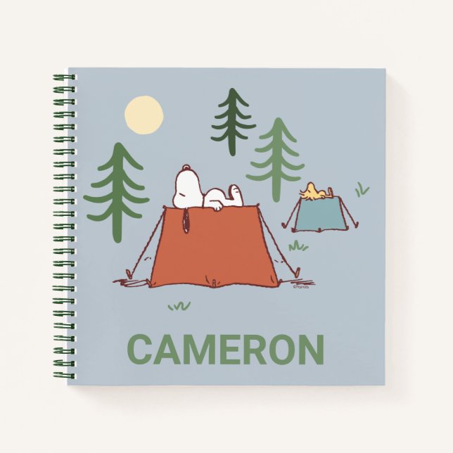 Peanuts | Snoopy & Woodstock | Add Your Name Notebook (Front)