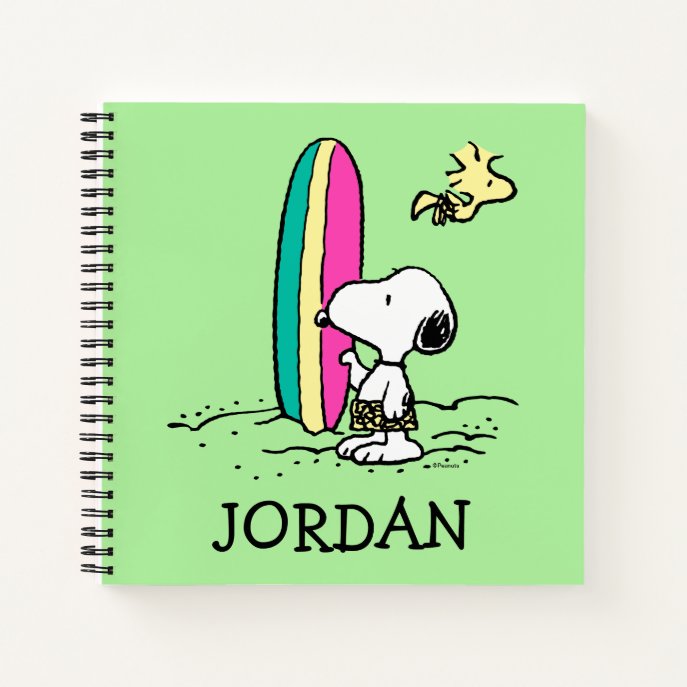 Peanuts | Snoopy &amp; Woodstock | Add Your Name Notebook