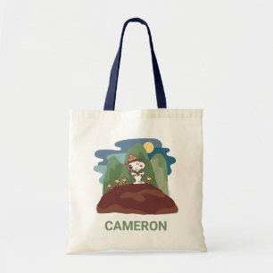 Peanuts Snoopy & Woodstock Add Your Name Tote Bag