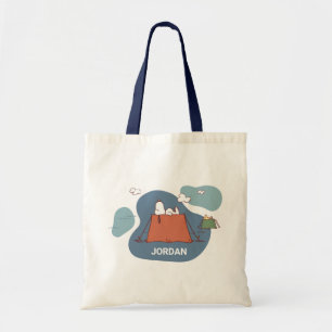 Peanuts Snoopy & Woodstock Add Your Name Tote Bag