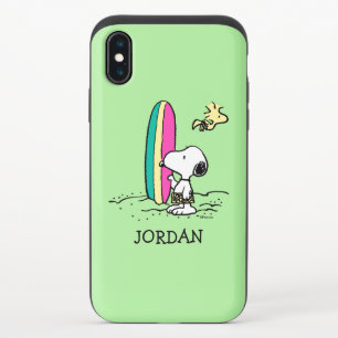 Peanuts   Snoopy & Woodstock   Add Your Name iPhone X Slider Case