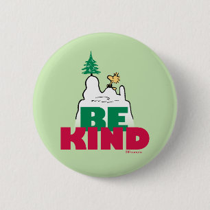 Peanuts   Snoopy & Woodstock Be Kind Button