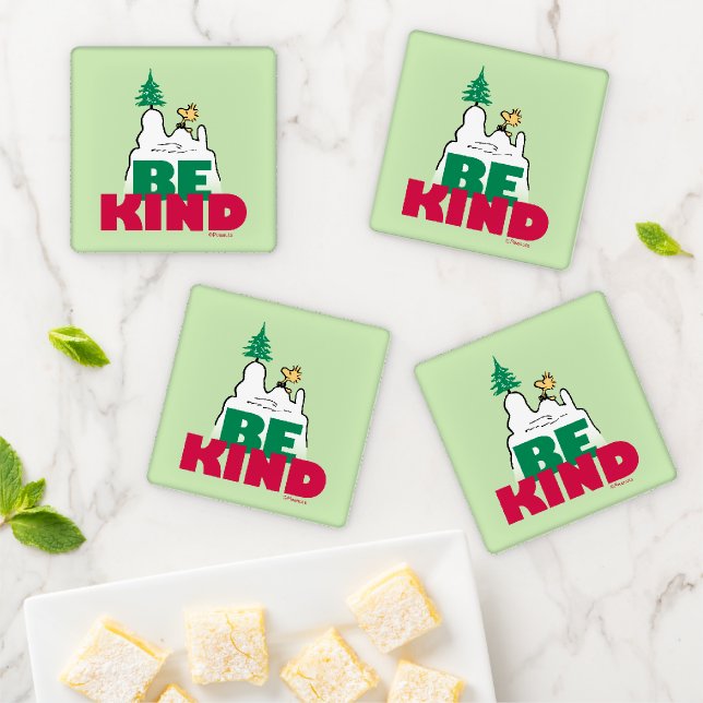 Peanuts | Snoopy & Woodstock Be Kind Coaster Set (In Situ)