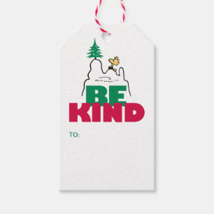 Peanuts Snoopy & Woodstock Be Kind Gift Tags