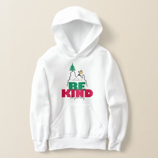 Peanuts | Snoopy & Woodstock Be Kind Hoodie (Laydown)