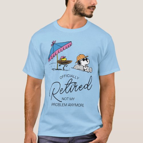 Peanuts  Snoopy  Woodstock Beach Im Retired T_Shirt