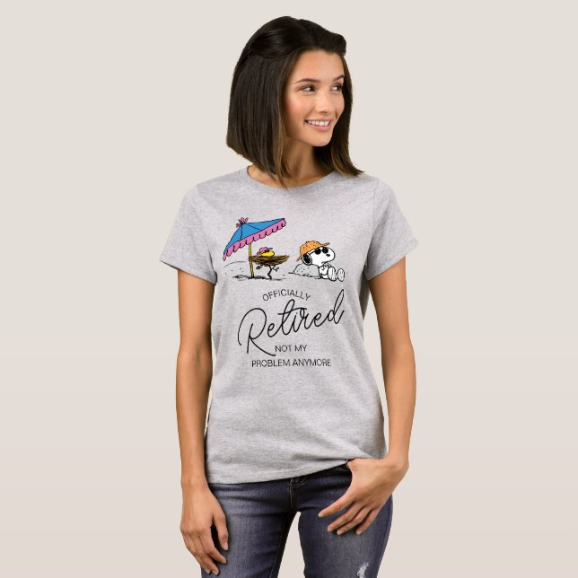 snoopy retired t shirt