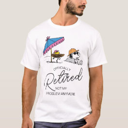 Peanuts Snoopy & Woodstock Beach I'm Retired T-Shirt