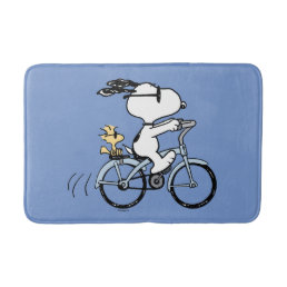 Peanuts | Snoopy &amp; Woodstock Bicycle Bath Mat