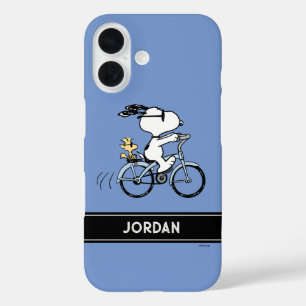 Peanuts   Snoopy & Woodstock Bicycle iPhone 16 Case