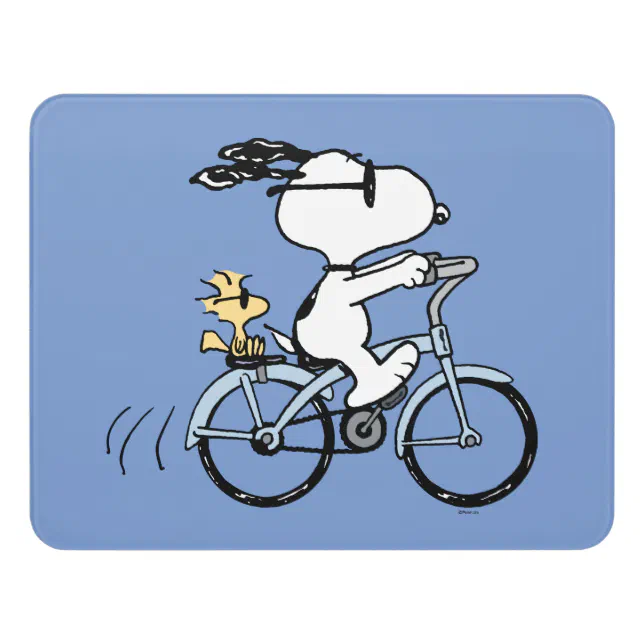Peanuts | Snoopy & Woodstock Bicycle Door Sign