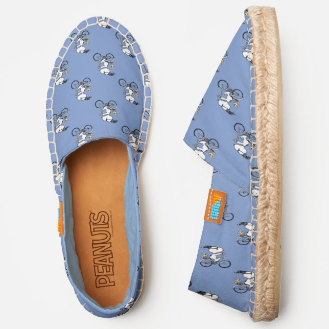 Peanuts | Snoopy & Woodstock Bicycle Espadrilles (Side)