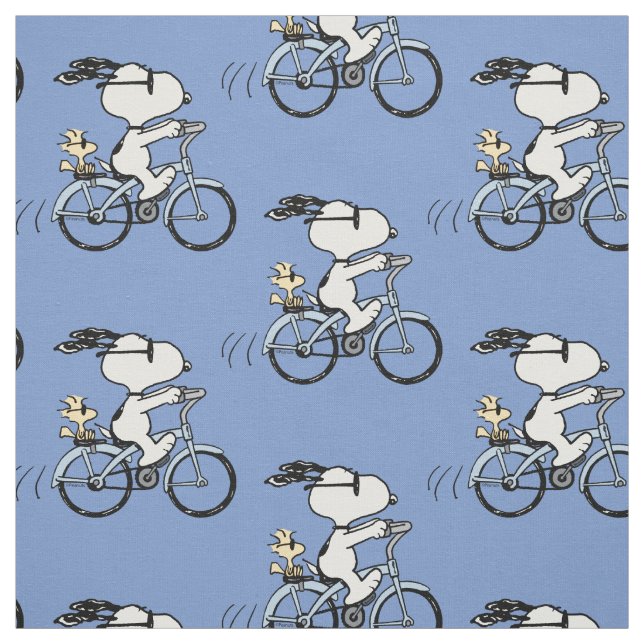 Peanuts | Snoopy & Woodstock Bicycle Fabric (Swatch)