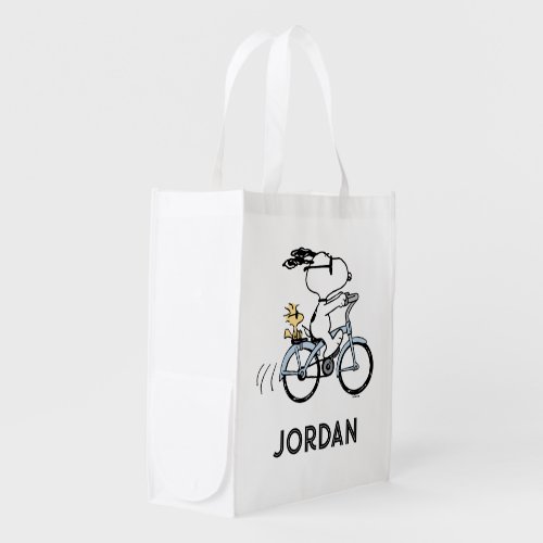 Peanuts  Snoopy  Woodstock Bicycle Grocery Bag