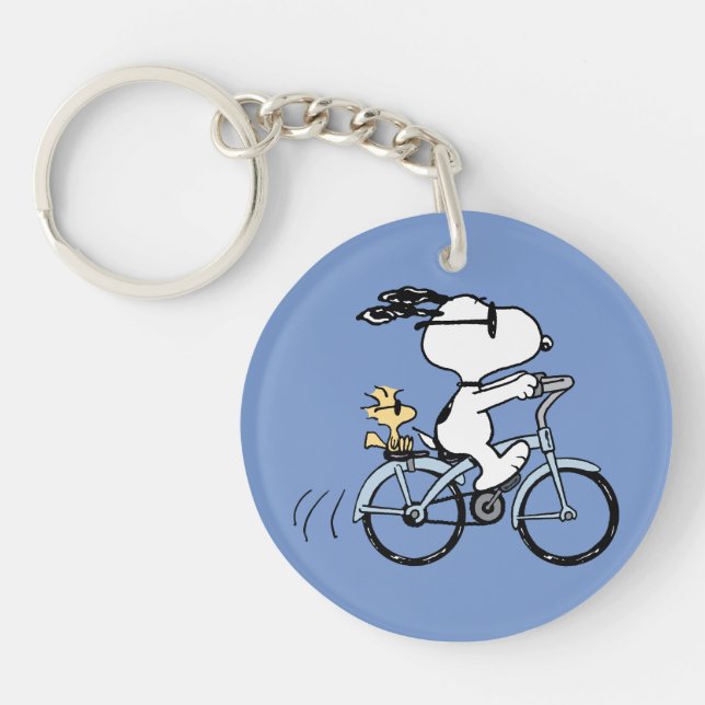 Peanuts | Snoopy & Woodstock Bicycle Keychain (Front)