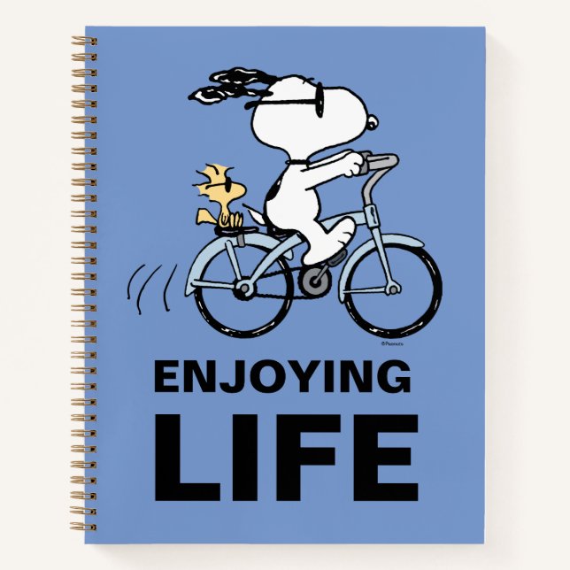 Peanuts | Snoopy & Woodstock Bicycle Notebook (Front)