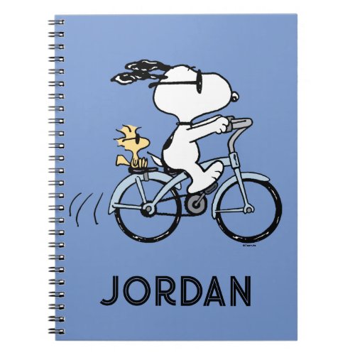 Peanuts  Snoopy  Woodstock Bicycle Notebook