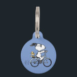 Peanuts | Snoopy & Woodstock Bicycle Pet ID Tag<br><div class="desc">Check out this awesome Peanuts design featuring Snoopy and Woodstock.</div>